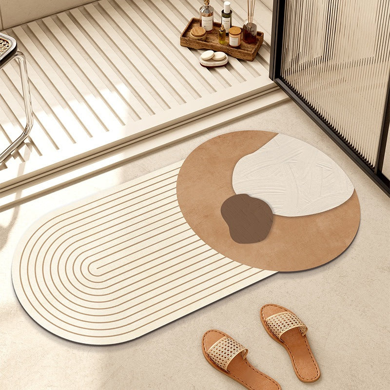 Unisex Non-Slip Memory Foam Bath Mat Bowlift