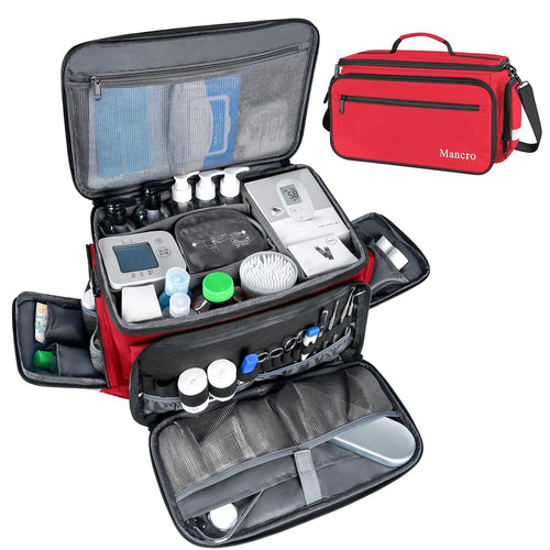 Unisex doctor's case with multiple compartments and organized storage Bowlift