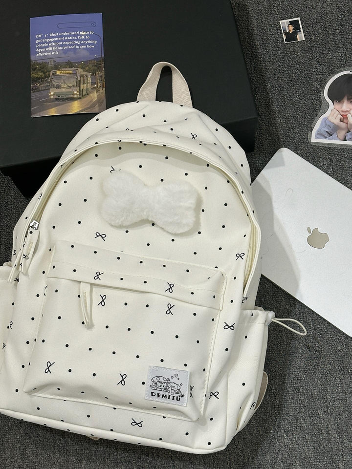 Playful Polka Dot Backpack Bowlift