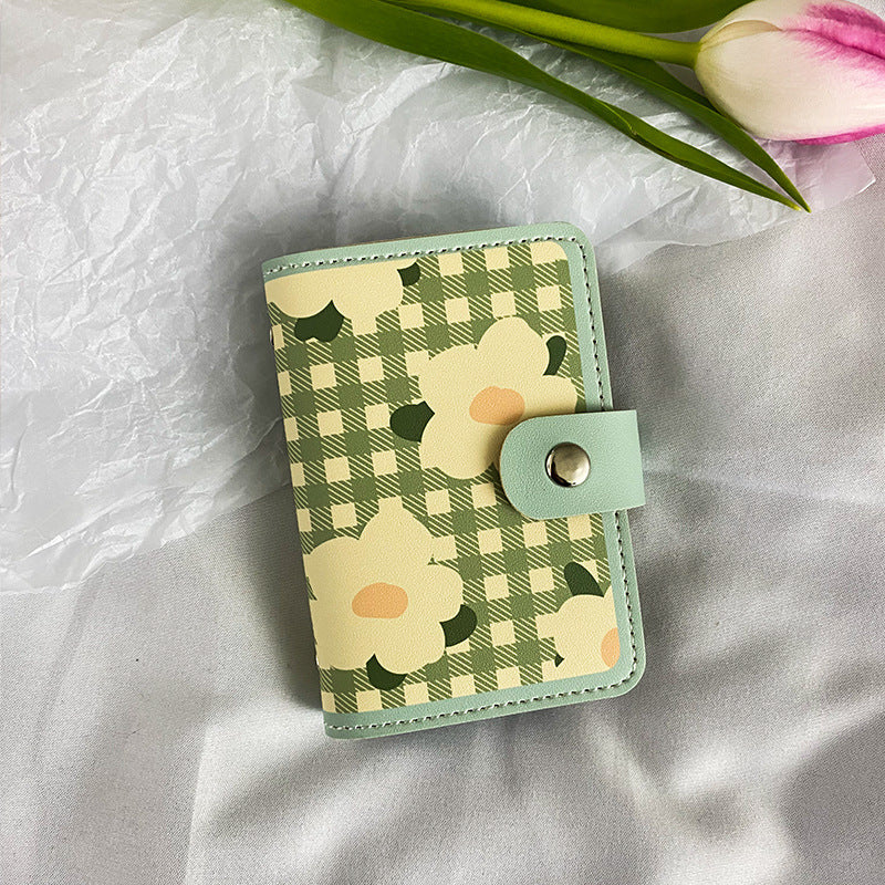 Floral Print Zippered Cardholder Bowlift