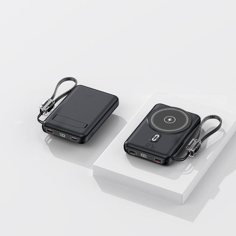 Portable power bank with inductive charging function and LED display Bowlift