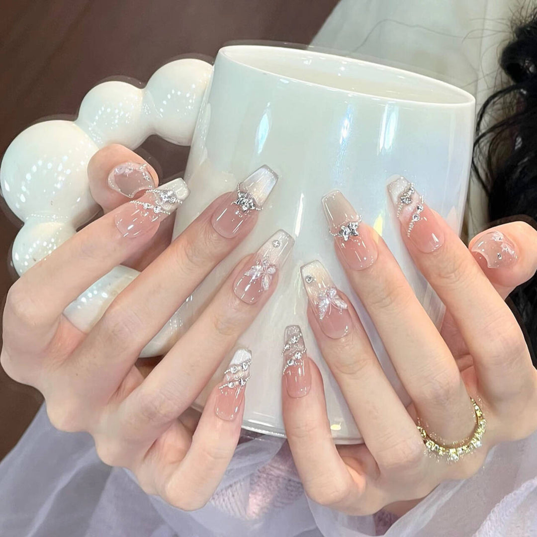 Whimsical Character-Designed Press-On Nail Art Bowlift