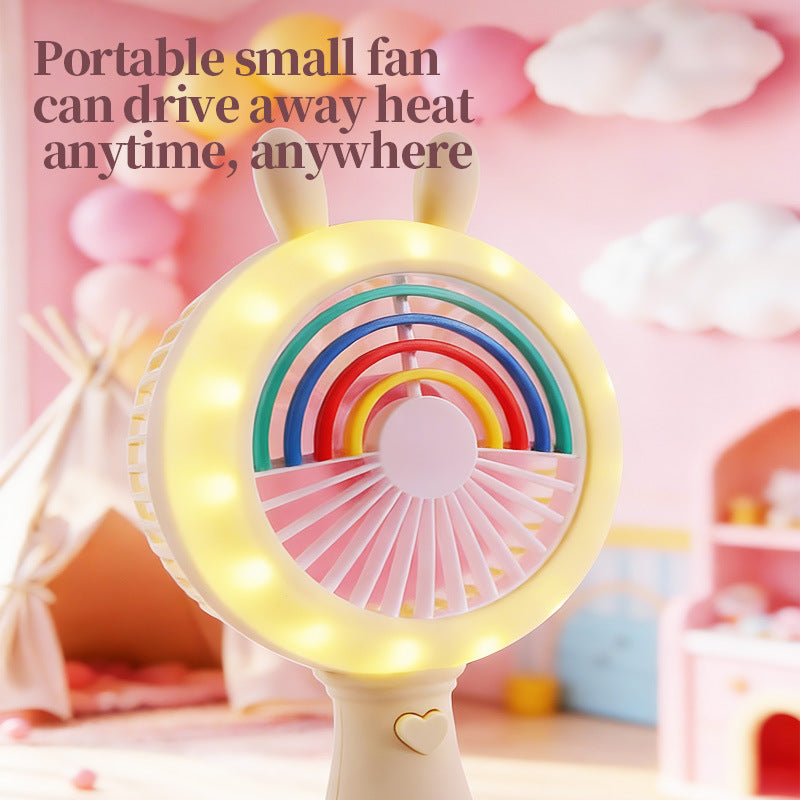 Unisex Portable Mini Fan in Cute Bunny Design Bowlift