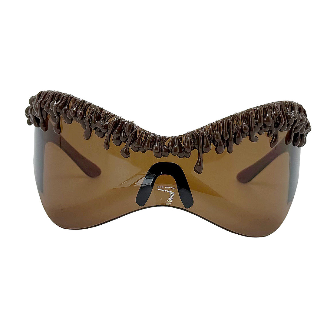 Women's futuristic sunglasses with unique wave frame Bowlift