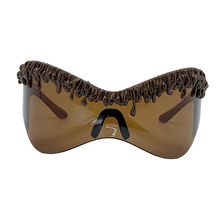 Women's futuristic sunglasses with unique wave frame Bowlift