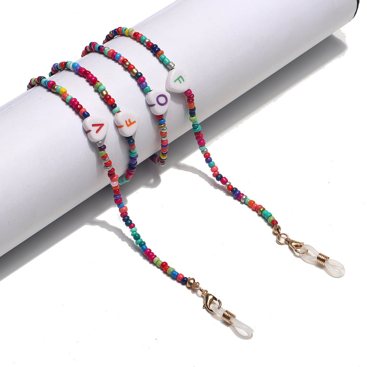 Colorful Beaded Eyewear Chain Bowlift