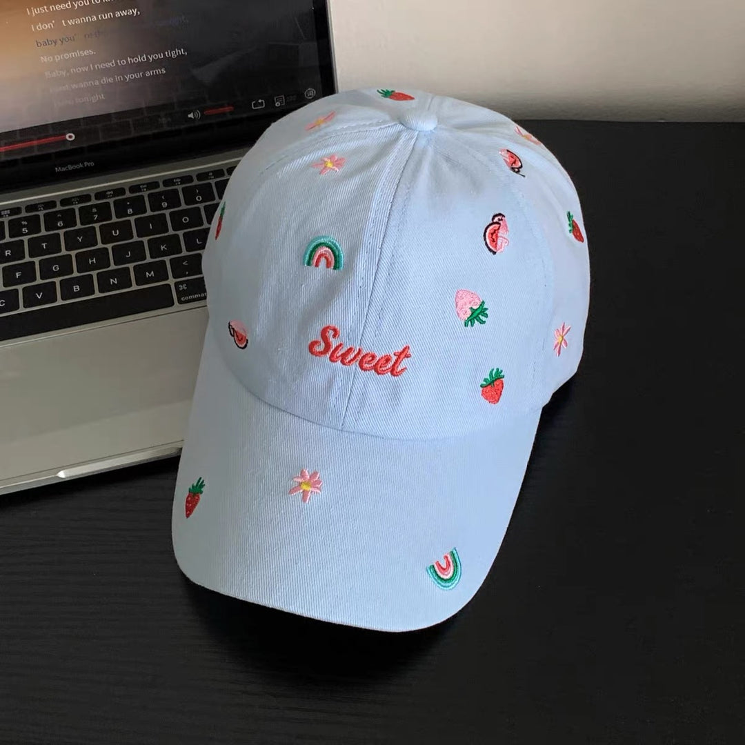 Embroidered Playful Baseball Cap