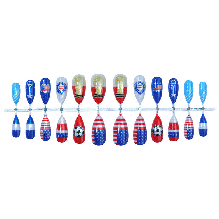 Creative nail art set with sporty and festive motifs Bowlift