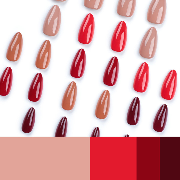 Artful nail extensions in elegant stiletto style Bowlift