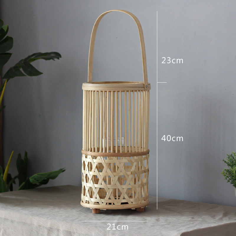 Handcrafted lantern made of rattan Bowlift