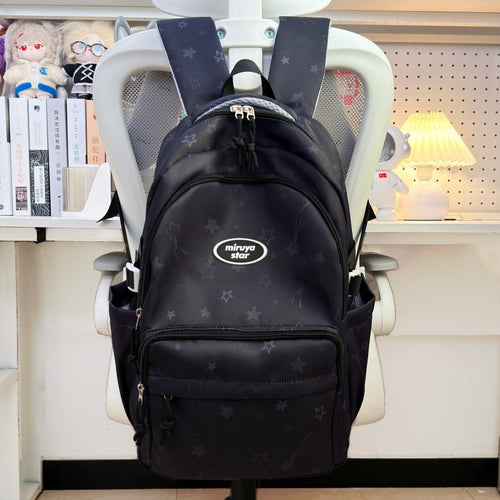 Casual Star-Patterned Backpack