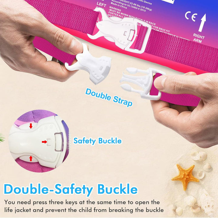 Women's swim wing system with safety belt Bowlift