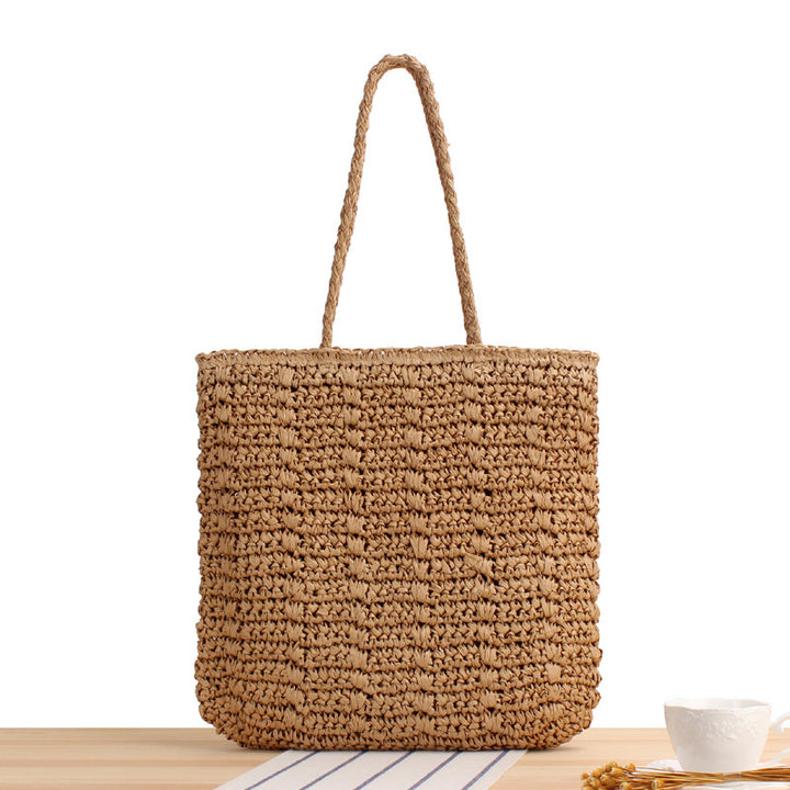 Hand-knotted straw bag Bowlift