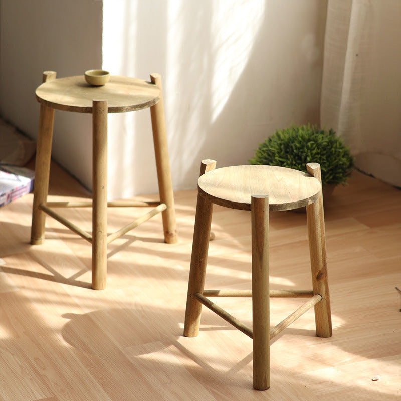 Rustic Wooden Stool Bowlift