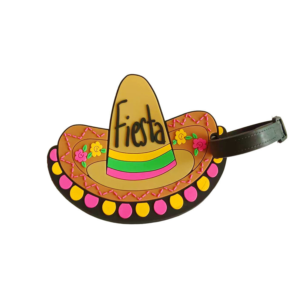 Unisex luggage tag in creative sombrero design Bowlift