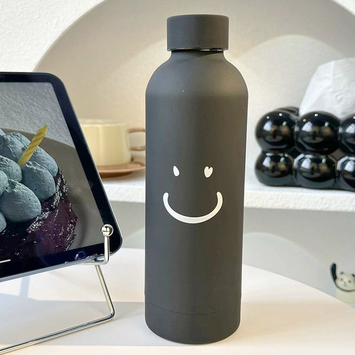 Women’s Insulated Bottle with Cheerful Smiley Design Bowlift