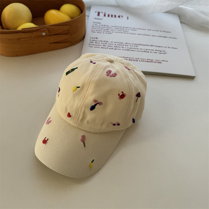Women's Embroidered Casual Cap Bowlift