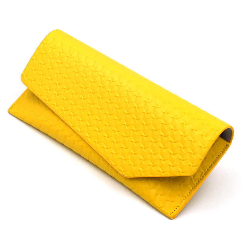 Textured Leather Clutch Wallet Bowlift