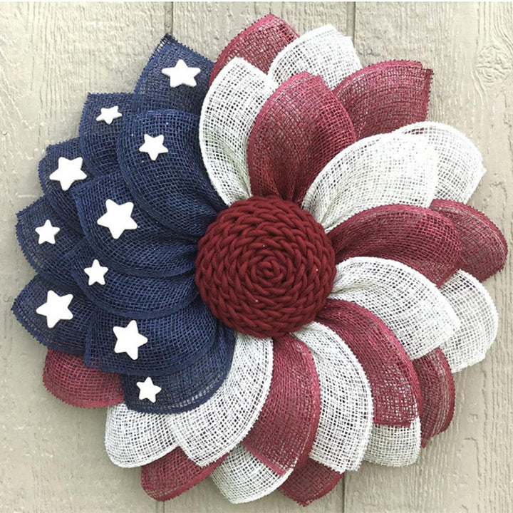 Unisex nan more patriotic door wreath with eagle Statue of Liberty and flag motif Bowlift