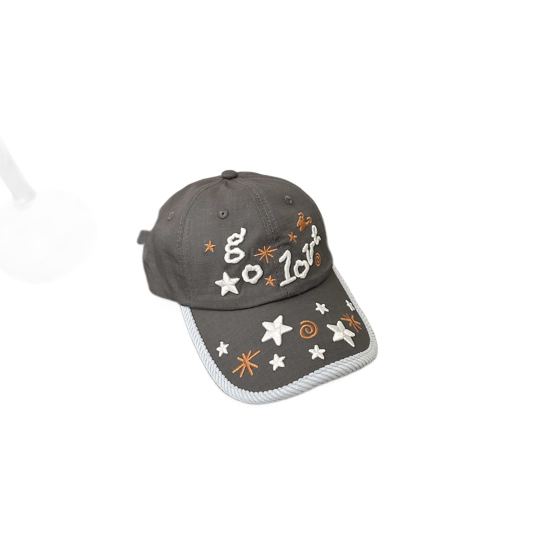 Women's Embroidered Star Pattern Baseball Cap Bowlift