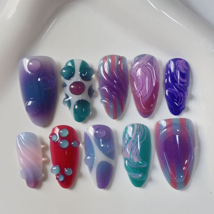 Artistic Gel Nail Art Design Bowlift