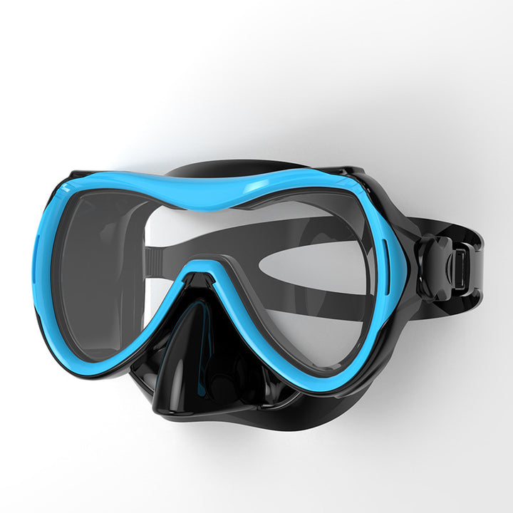 Diving mask with ergonomic design Bowlift
