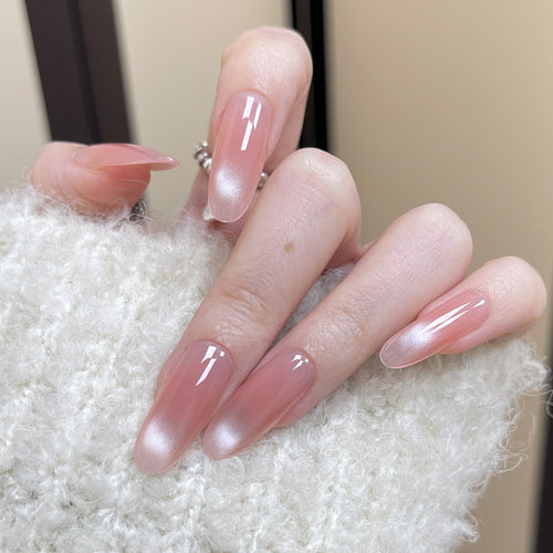 Elegant Glossy Ombre Press-On Nails Bowlift