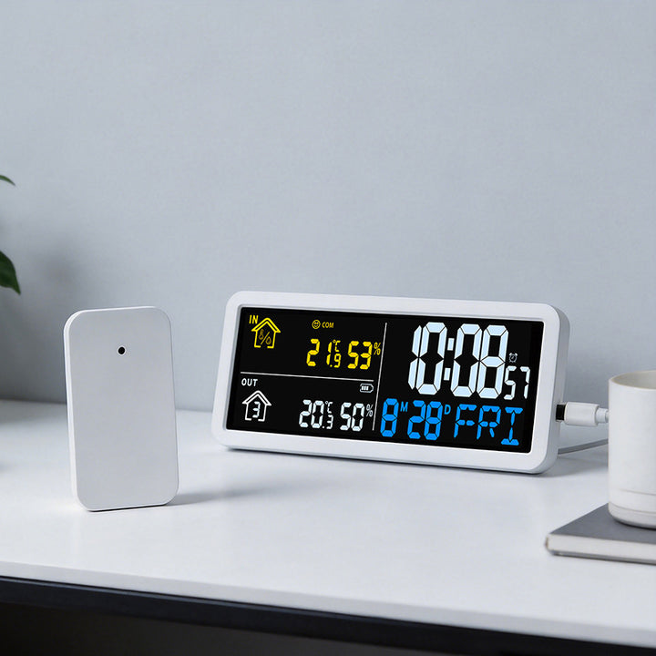 Digital weather forecast clock with hygrometer Bowlift