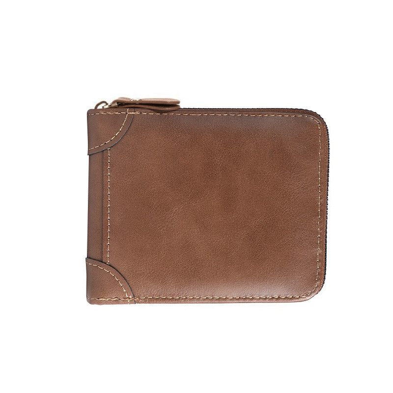 Durable Leather Zipper Wallet