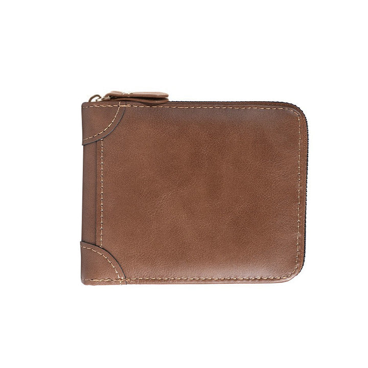 Durable Leather Zipper Wallet