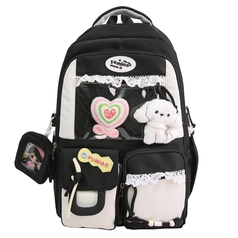 Playful Multi-Pocket Travel Backpack