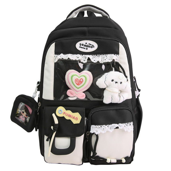 Playful Multi-Pocket Travel Backpack