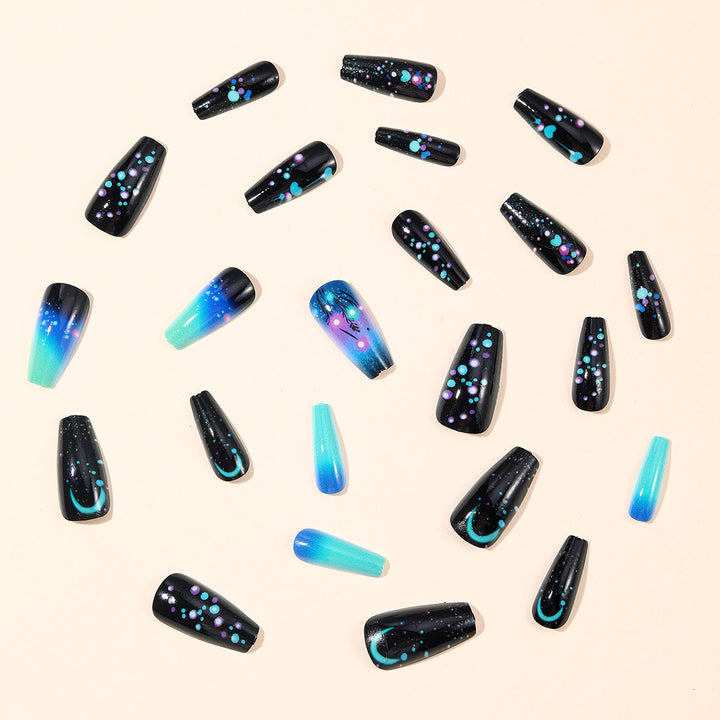 Glamorous Neon Glitter Nail Art Extensions Bowlift