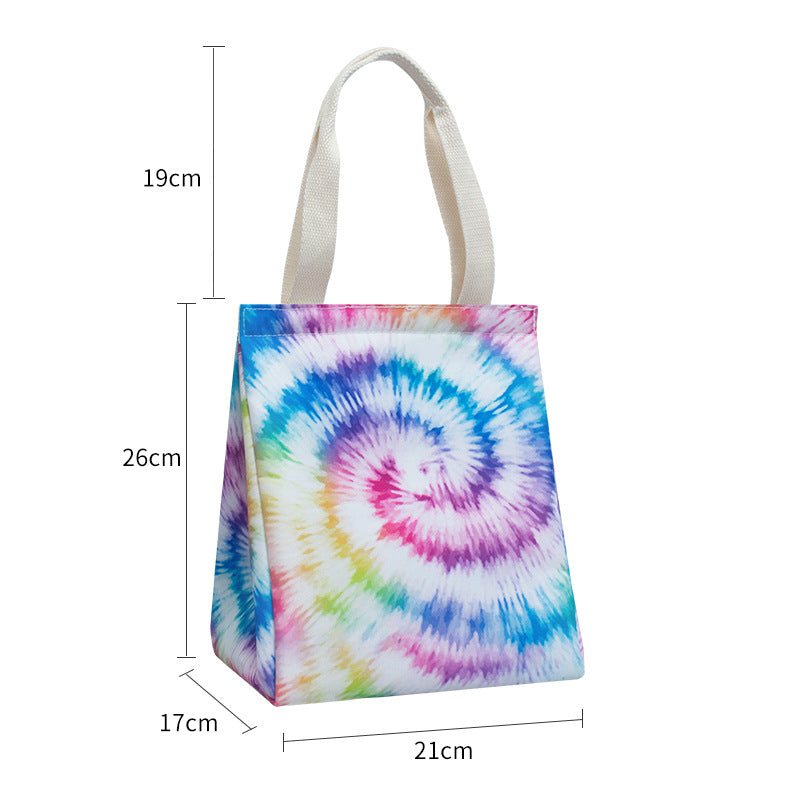 Insulated Butterfly Print Lunch Tote