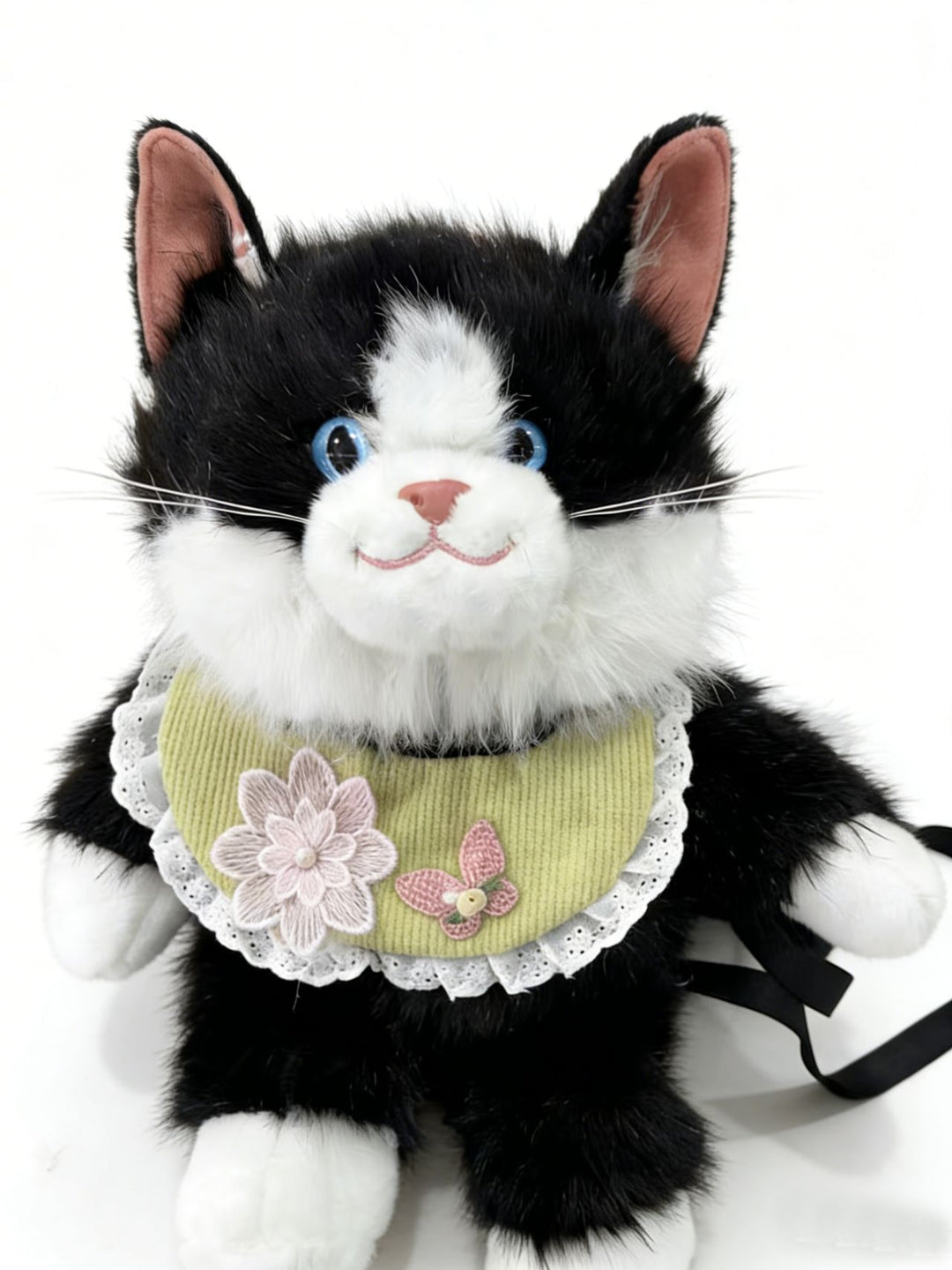 Plush Cat-Themed Backpack Bowlift