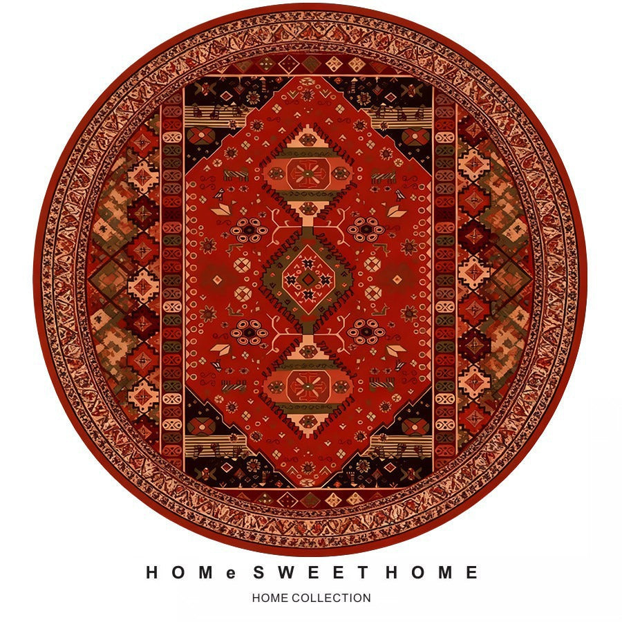 Vintage-Inspired Round Rug