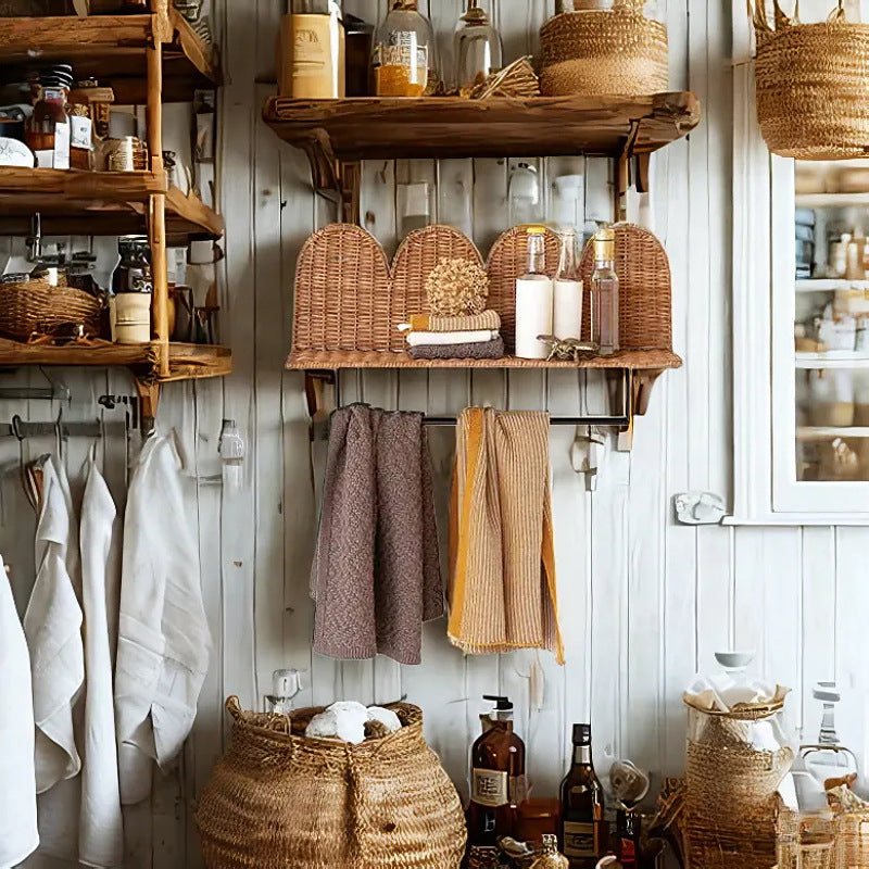 Wall shelf with woven design Bowlift