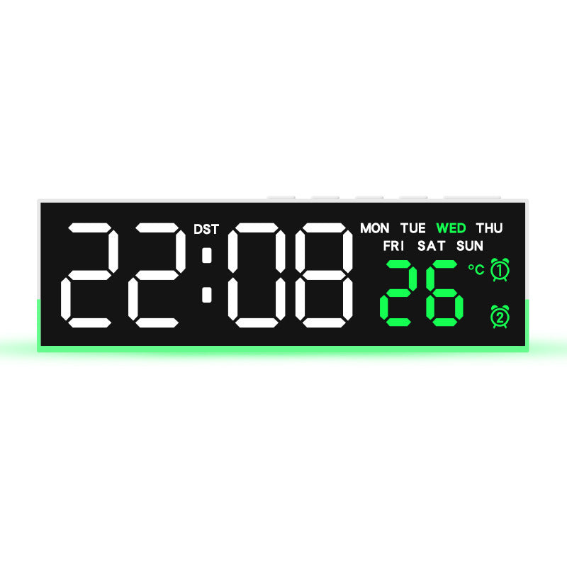 Alarm clock with digital display and temperature display Bowlift