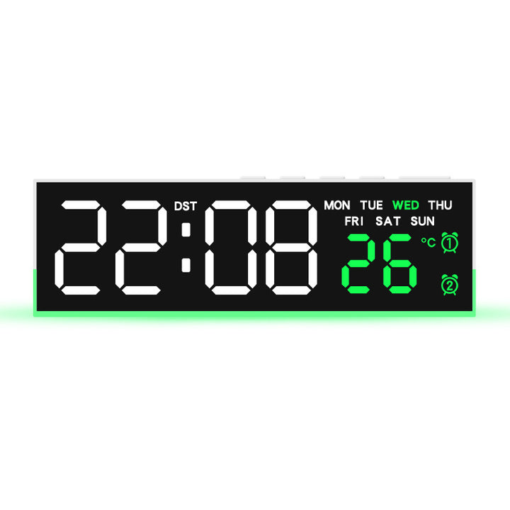 Alarm clock with digital display and temperature display Bowlift