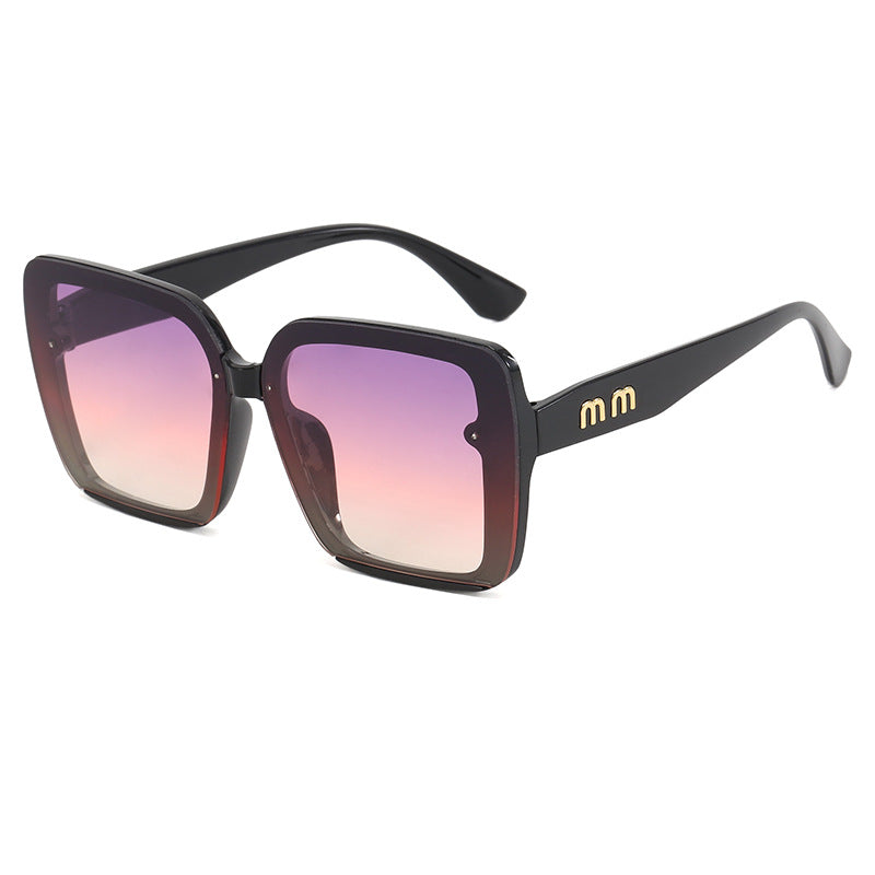 Women's fashionable square sunglasses with gradient lenses Bowlift