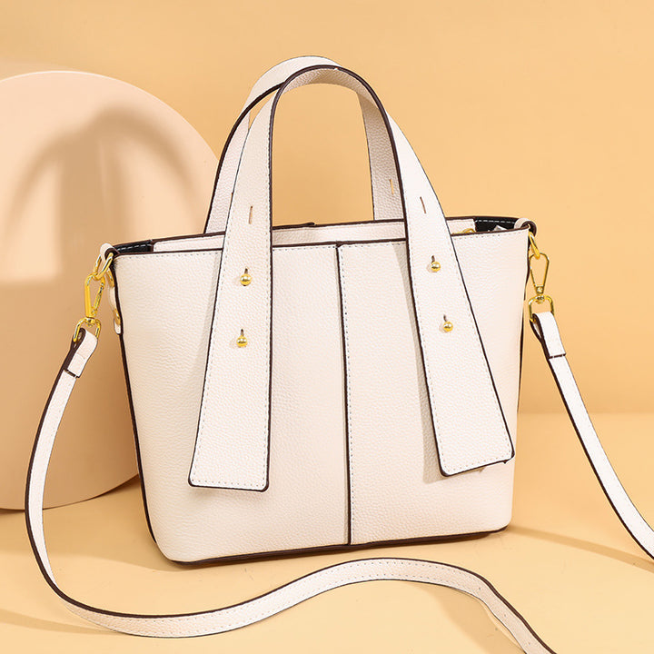 Textured Vegan Leather Multi-Pocket Tote Bowlift