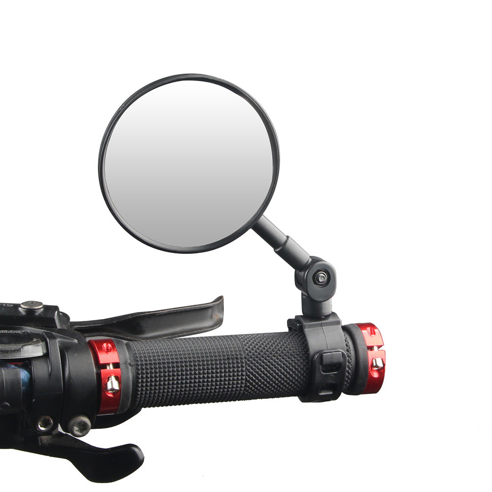 Adjustable Bicycle Handlebar Mirror with Full Swivel Arm and Wide Angle Convex Glass Bowlift
