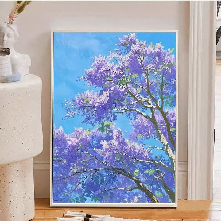 Lush Lavender Floral Canvas Art Print Bowlift