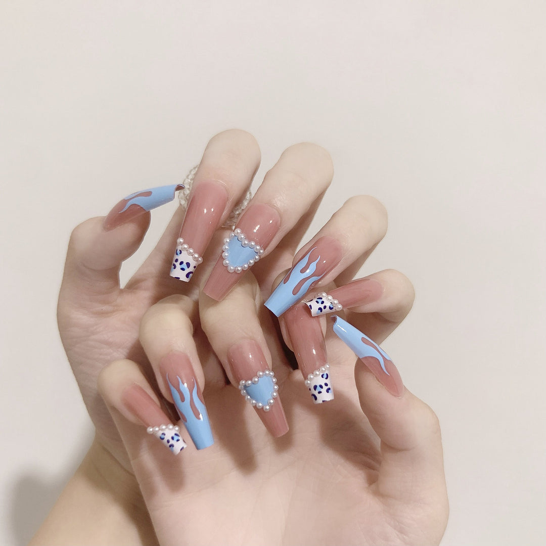 Artful stiletto nails in creative design Bowlift