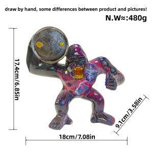 Sporty decorative figure of a weightlifter Bowlift