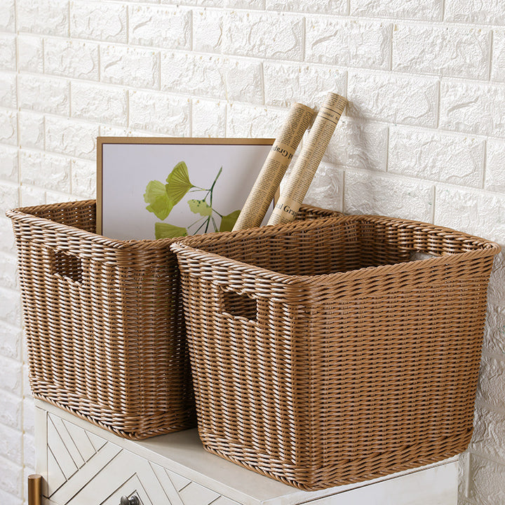 Rectangular Handwoven Storage Bin Bowlift