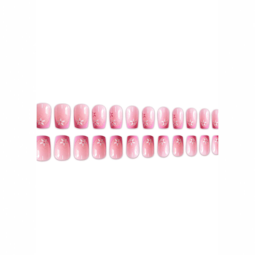 Floral Ombre Press-On Nails Bowlift