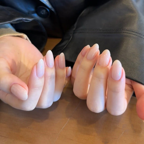 Natural Almond-Shaped Press-On Nails Bowlift