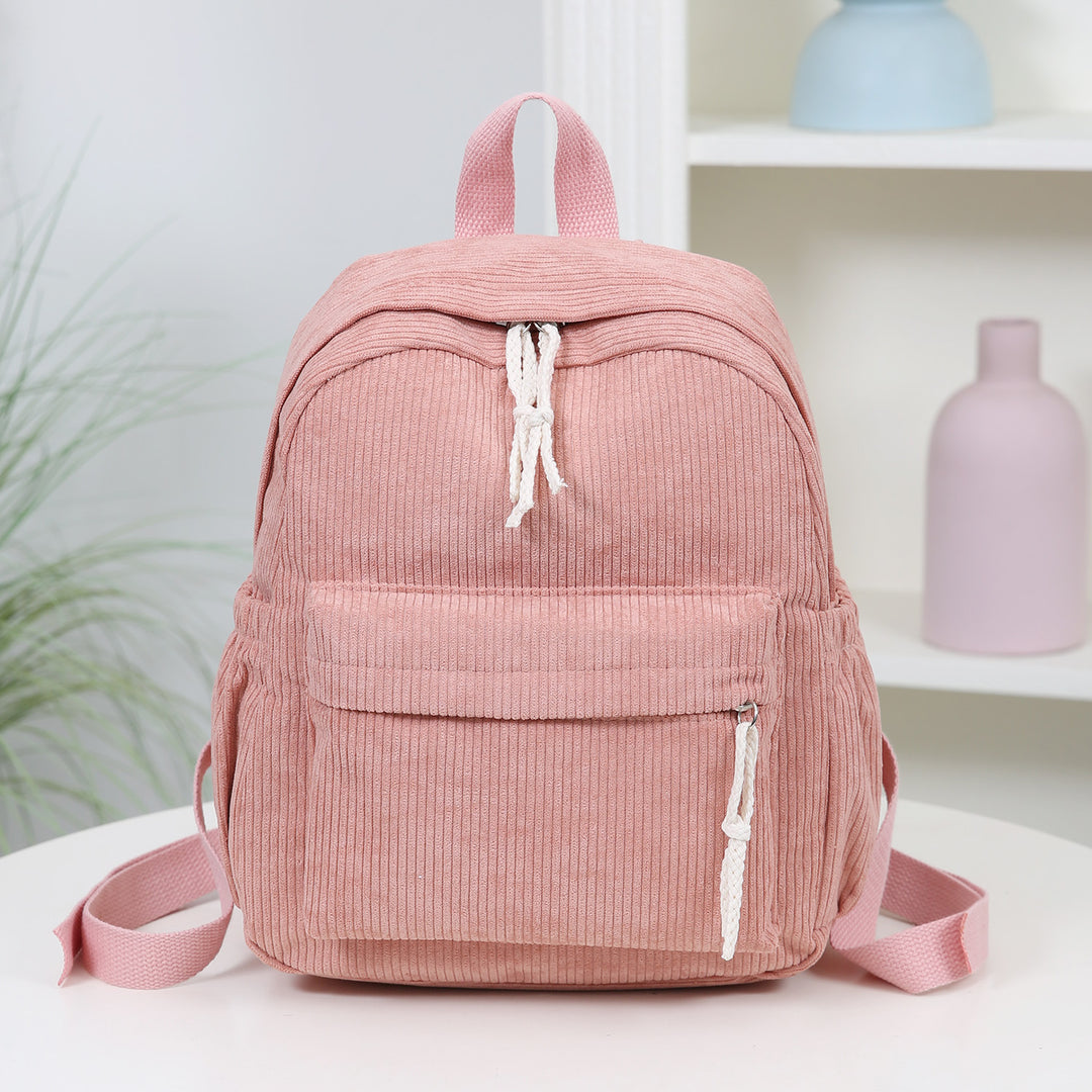 Corduroy Multi-Pocket Backpack Bowlift