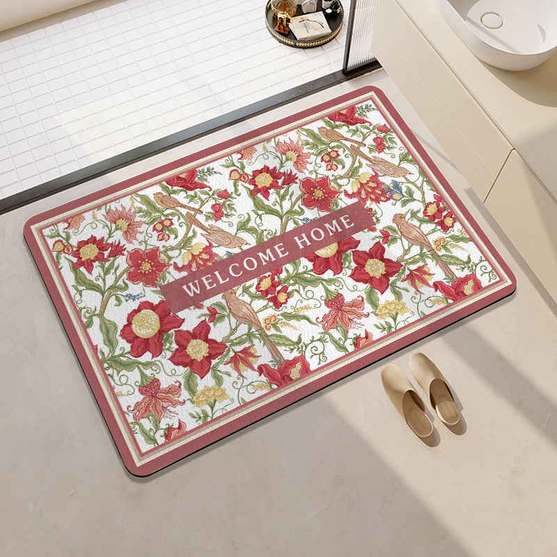 Playful Fruit-Themed Bath Mat Bowlift